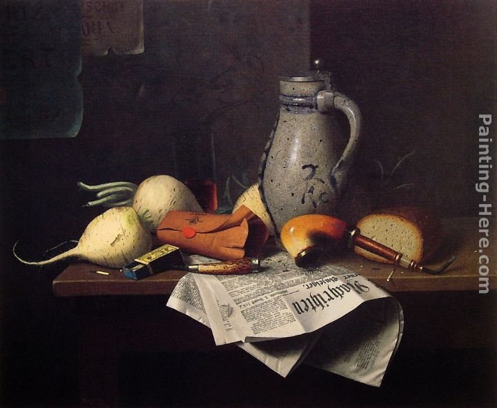 William Michael Harnett Munich Still Life
